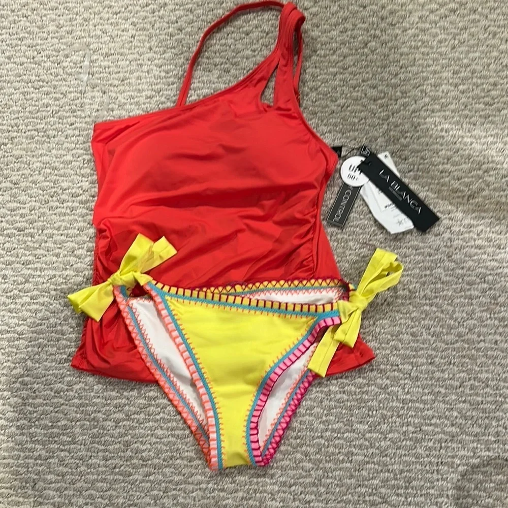 Women’s Vibrant Pink, Yellow and Orange Swim BUNDLE!!